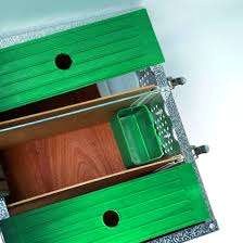 Alternative view of Aluminium duivenmand met voerbakjes